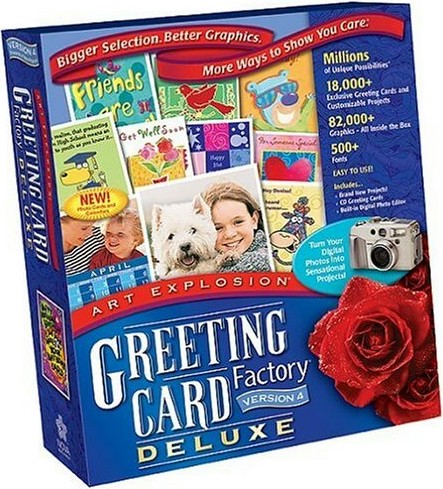 Greeting Card Factory Deluxe Version 4 box