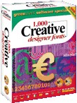 1,000 Creative Designer Fonts box