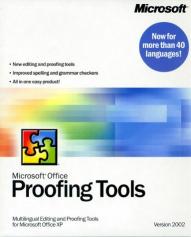 Microsoft Proofing Tools 2002 box