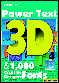 Power text 3D