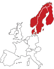 TomTom Scandinavia map
